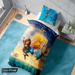 خرید و قیمت پرده چاپی انیمیشن پری دختر دریا کد 3190 | دکوراسیون داخلی چاپی بوکه پرینت