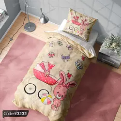 خرید و قیمت روتختی فانتزی کالسکه صورتی کد 3232 | دکوراسیون داخلی چاپی بوکه پرینت