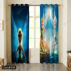 خرید و قیمت پرده چاپی انیمیشن پری کودک کد 3118 | دکوراسیون داخلی چاپی بوکه پرینت