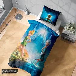 خرید و قیمت روتختی سه بعدی انیمیشن پری کودک کد 3118 | دکوراسیون داخلی چاپی بوکه پرینت