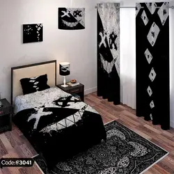 خرید و قیمت پرده پانچ نقاشی جوکر پاسور کد 3041 | دکوراسیون داخلی چاپی بوکه پرینت