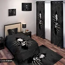 خرید و قیمت روتختی سه بعدی نقاشی اسکلت کد 3044 | دکوراسیون داخلی چاپی بوکه پرینت