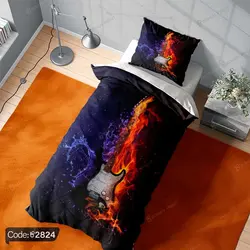 خرید و قیمت پرده چاپی گیتار الکتریک کد 2824 | دکوراسیون داخلی چاپی بوکه پرینت