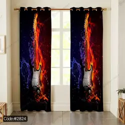 خرید و قیمت روتختی سه بعدی گیتار الکتریک کد 2824 | دکوراسیون داخلی چاپی بوکه پرینت