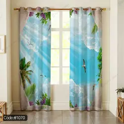 خرید و قیمت روتختی سه بعدی آسمان کد 1070 | دکوراسیون داخلی چاپی بوکه پرینت