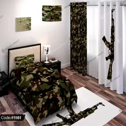 خرید و قیمت پرده چاپی اسلحه AK-47 چریکی کد 1161 | دکوراسیون داخلی چاپی بوکه پرینت