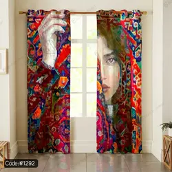 خرید و قیمت روتختی زن و گلیم کد 1292 | دکوراسیون داخلی چاپی بوکه پرینت