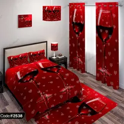 خرید و قیمت روتختی سه بعدی عاشقانه کد 2538 | دکوراسیون داخلی چاپی بوکه پرینت