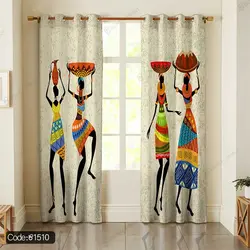 خرید و قیمت پرده پانچ هندی کد 1510 | دکوراسیون داخلی چاپی بوکه پرینت