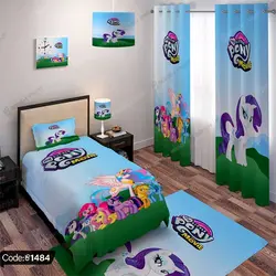 خرید و قیمت روتختی طرح انیمیشن پونی کد 1484 | دکوراسیون داخلی چاپی بوکه پرینت