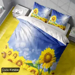 خرید و قیمت پرده پانچ منظره آفتابگردان کد 2504 | دکوراسیون داخلی چاپی بوکه پرینت