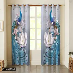 خرید و قیمت روتختی طرح طاووس و گل کد 2516 | دکوراسیون داخلی چاپی بوکه پرینت