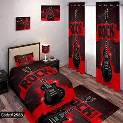 خرید و قیمت روتختی سه بعدی گیتار کد 2528 | دکوراسیون داخلی چاپی بوکه پرینت