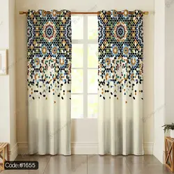 خرید و قیمت پرده پانچ کاشی ایرانی کد 1655 | دکوراسیون داخلی چاپی بوکه پرینت