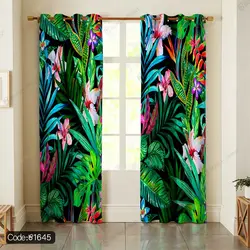 خرید و قیمت روتختی سه بعدی گل و گیاه کد 1645 | دکوراسیون داخلی چاپی بوکه پرینت