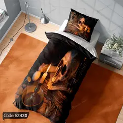 خرید و قیمت روتختی سه بعدی اسکلت قدیمی کد 2420 | دکوراسیون داخلی چاپی بوکه پرینت