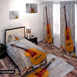 خرید و قیمت روتختی سه بعدی گیتار کد 2441 | دکوراسیون داخلی چاپی بوکه پرینت