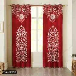 خرید و قیمت روتختی سه بعدی سنتی قرمز کد 2359 | دکوراسیون داخلی چاپی بوکه پرینت