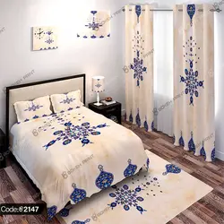 خرید و قیمت پرده پانچ کاشی سنتی کد 2147 | دکوراسیون داخلی چاپی بوکه پرینت