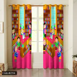 خرید و قیمت پرده پانچ کتابخانه کد 2114 | دکوراسیون داخلی چاپی بوکه پرینت
