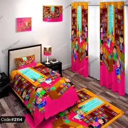 خرید و قیمت پرده پانچ کتابخانه کد 2114 | دکوراسیون داخلی چاپی بوکه پرینت
