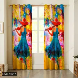 خرید و قیمت روتختی سه بعدی آبرنگی دختر و ویولن کد 6217 | دکوراسیون داخلی چاپی بوکه پرینت