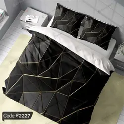 خرید و قیمت روتختی طرح مشکی سه بعدی کد 2227 | دکوراسیون داخلی چاپی بوکه پرینت