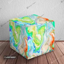 خرید و قیمت پاف نشیمن فانتزی کد 5057 | دکوراسیون داخلی چاپی بوکه پرینت