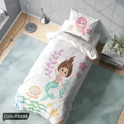 خرید و قیمت پاف نشیمن پری دریایی کد 5205 | دکوراسیون داخلی چاپی بوکه پرینت