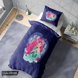 خرید و قیمت پاف نشیمن پری دریایی کد 5155 | دکوراسیون داخلی چاپی بوکه پرینت