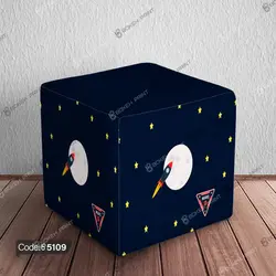خرید و قیمت پاف نشیمن فضاپیمای ناسا کد 5109 | دکوراسیون داخلی چاپی بوکه پرینت