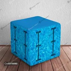 خرید و قیمت پاف نشیمن استخر کد 5092 | دکوراسیون داخلی چاپی بوکه پرینت