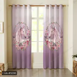 خرید و قیمت پاف نشیمن یونیکورن صورتی کد 5090 | دکوراسیون داخلی چاپی بوکه پرینت