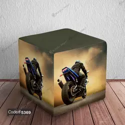 خرید و قیمت پاف نشیمن موتور سیکلت کد 5369 | دکوراسیون داخلی چاپی بوکه پرینت