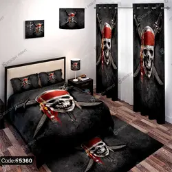 خرید و قیمت پاف نشیمن پرچم دزدان دریایی کد 5360 | دکوراسیون داخلی چاپی بوکه پرینت