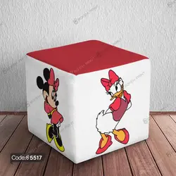 خرید و قیمت پاف نشیمن میکی ماوس | Mickey Mouse کد 5517 | دکوراسیون داخلی چاپی بوکه پرینت