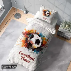 خرید و قیمت پرده طرح توپ فوتبال کد 6326 | دکوراسیون داخلی چاپی بوکه پرینت