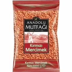 دال عدس قرمز ANADOLU MUTFAĞI Kırmızı Mercimek آنادولو ترکیه 1000 گرم - سیمرغ فروشگاه اینترنتی