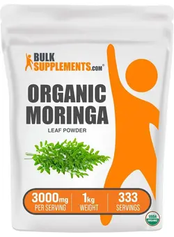 ویتامین و ساپلیمنت دمنوش و مکمل‌های گیاهی Organic Moringa Leaf Powder Moringa Oleifera Moringa Powder Organic Superfood Supplement Vegan & Gluten Free 3000Mg Per Serving (1 Kilogram 2.2 Lbs)