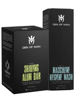 مردانه ژل، لوسیون و  کرم اصلاح Shaving Alum Stone Bar Fitkari and 50gm Hygiene Wash For Jock Itch Daily Cooling & Refreshing Combo Pack 