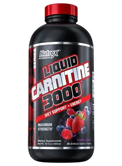 مکمل‌های ورزشی آمینو اسید Nutrex Research Liquid Carnitine 3000 Berry Blast 480 ml