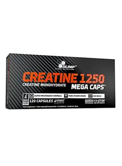 مکمل‌های ورزشی آمینو اسید Creatine 1250 Mega Caps Food Supplement - 120 Capsules