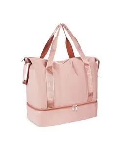 چمدان و ساک مسافرتی ساک مسافرتی Travel Duffel Bag, KASTWAVE 36L Weekend Bag with Trolley Sleeve, Dry & Wet Seperated Sports Gym Bag Waterproof Shopping Bag Carry On Bag for Women Men Sports Gym Weekender Tote Bag Hospital Bag 