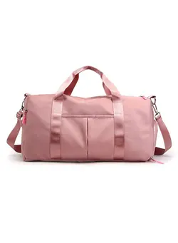 چمدان و ساک مسافرتی ساک مسافرتی Women's Travel Bag Fashion Brief Solid Color Bag Pink 