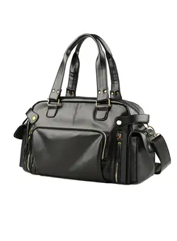 چمدان و ساک مسافرتی ساک مسافرتی Leather Duffel Bag Full Grain Travel Weekend Gym 