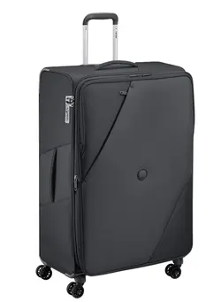 چمدان و ساک مسافرتی چمدان تک Delsey Maringa 82cm Softcase 4 Double Wheel Expandable Check-In Luggage Trolley Black 