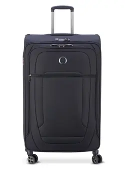 چمدان و ساک مسافرتی چمدان تک Delsey Helium DLX 83cm Softcase 4 Double Wheel Expandable Check-In Luggage Trolley Black 