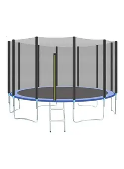 بازی‌های فضای باز و تجهیزات پارک ترامپولین Outdoor Trampoline With Safety Enclosure 16feet 
