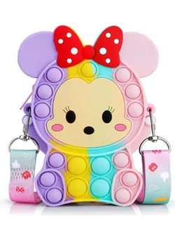 گجت، فیجت و سرگرمی پاپ ایت Pop Bubble Sensory Fidget Toy Shoulder Bag 10.5x13.5x3.5cm 