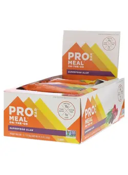 مکمل‌های ورزشی تنقلات و نوشیدنی‌های ورزشی Pack Of 12 Meal Superfood Slam Bars